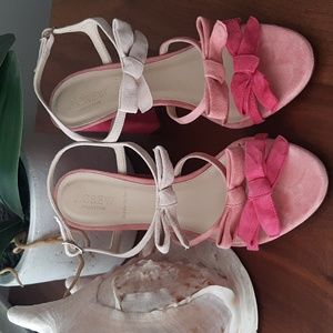 JCrew Collection Pink Bow Heels